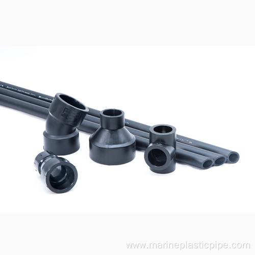 marine PE100 plumbing fittings plastic pipe